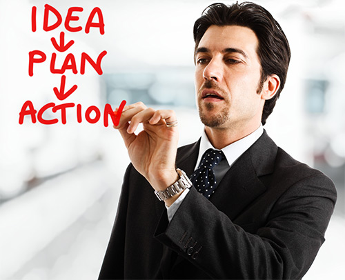 Illuminated lightbulb representing innovative business ideas and strategy
