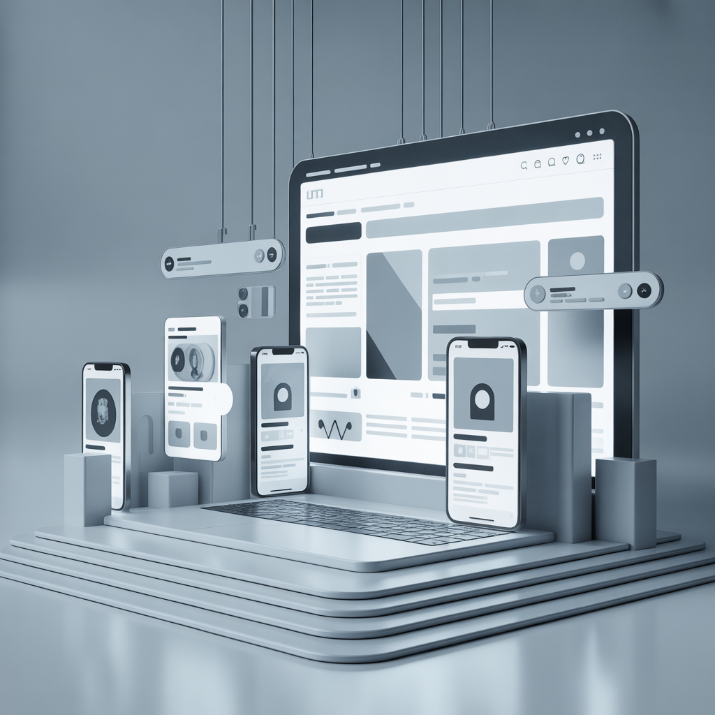 Futuristic AI technology visual representing intelligent business automation